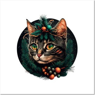 Meow Christmas Posters and Art